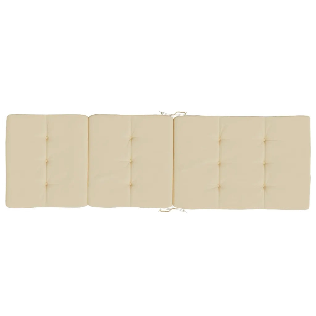 Cuscini per Sedia a Sdraio 2 pz | Cuscini per sedie Beige in Tessuto Oxford