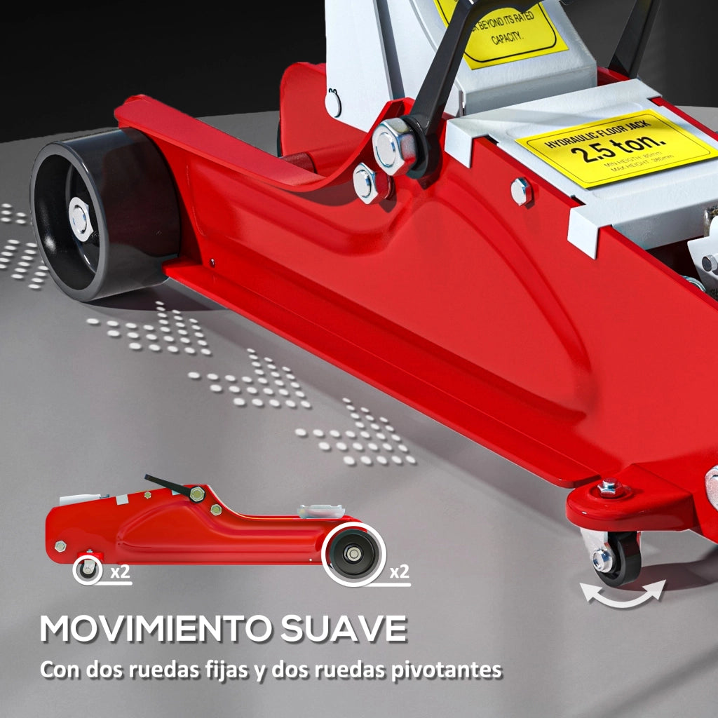 Cricco Idraulico 2,5T per Auto e SUV ¨C Zephmum ¨C Rosso, 80-380 mm