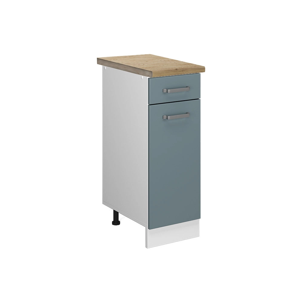 Vicco Mobiletto base per cucina Grigio-blu 30 cm , PL Rovere