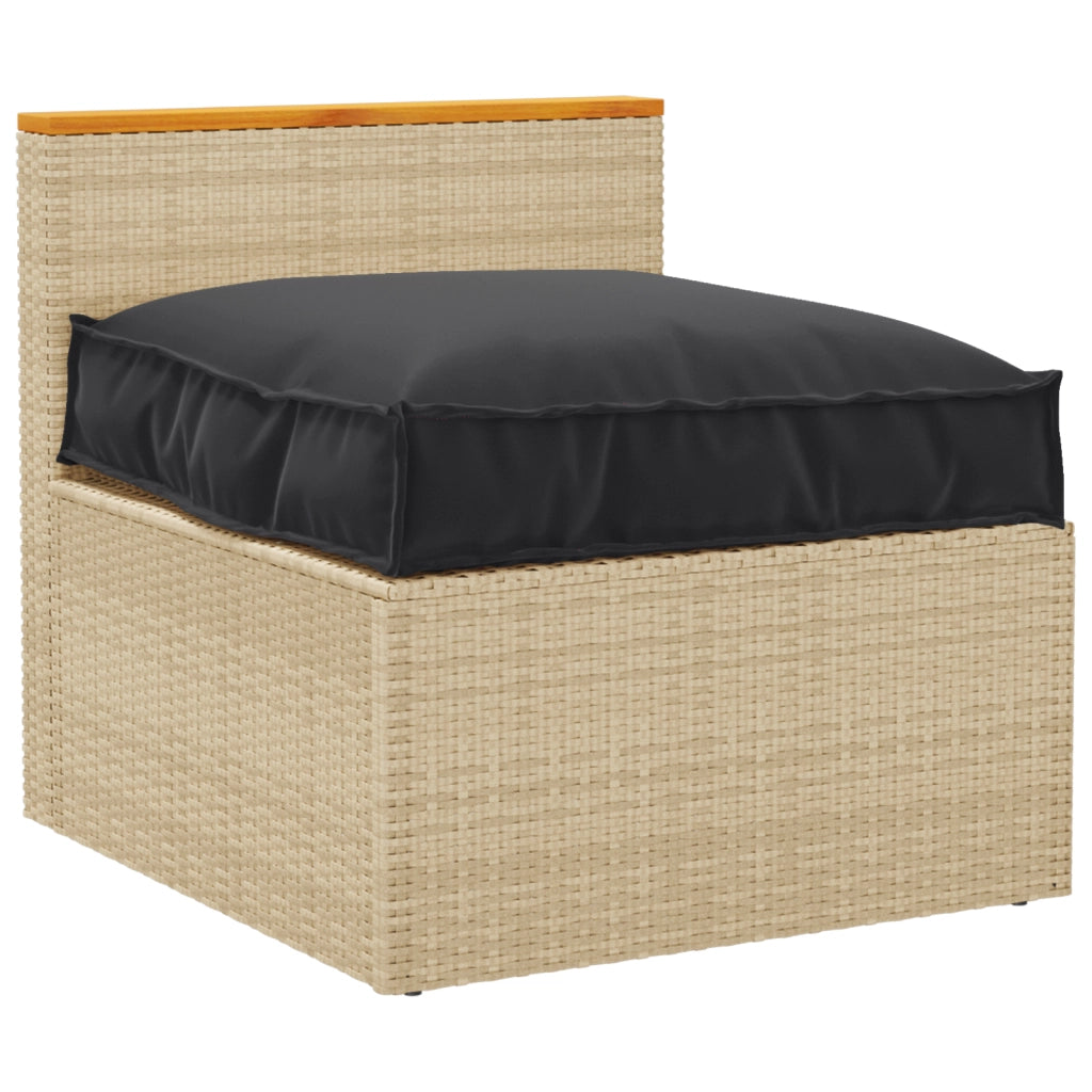 vidaXL Cuscino per seduta pallet Nero 70 x 70 x 12 cm Tessuto Oxford