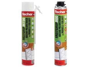 SCHIUMA POLIURETANICA FASTGRIP- - ml.800 applicazione con pistola - 12 pezzi FISCHER