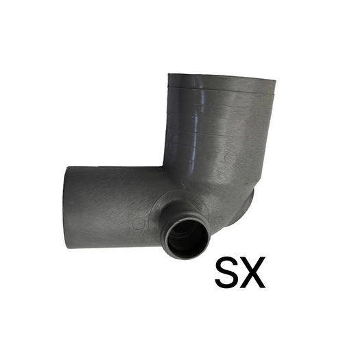 CURVA WC D. 100 1 ATTACCO- Diam. 40 Destro- ESCLU- pezzi 1