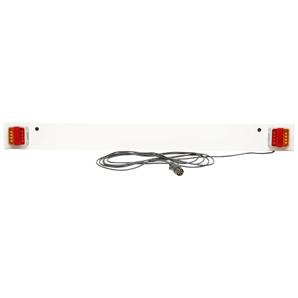 Barra di traino con lampade a LED, cavo da 6 m, spina a 7 poli 1500x140x20 mm Breckner Germany