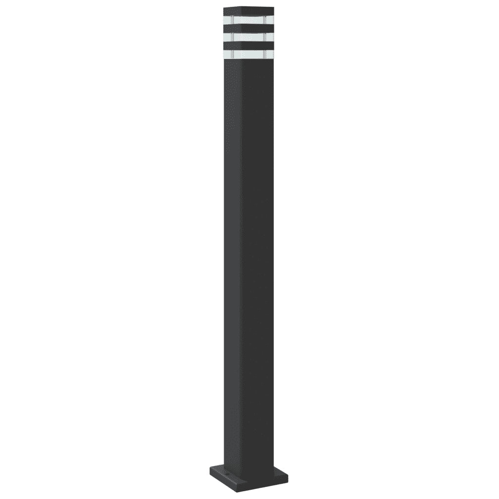 Lampada da Terra per Esterni con Presa Nera 110 cm Alluminio CFW3807134