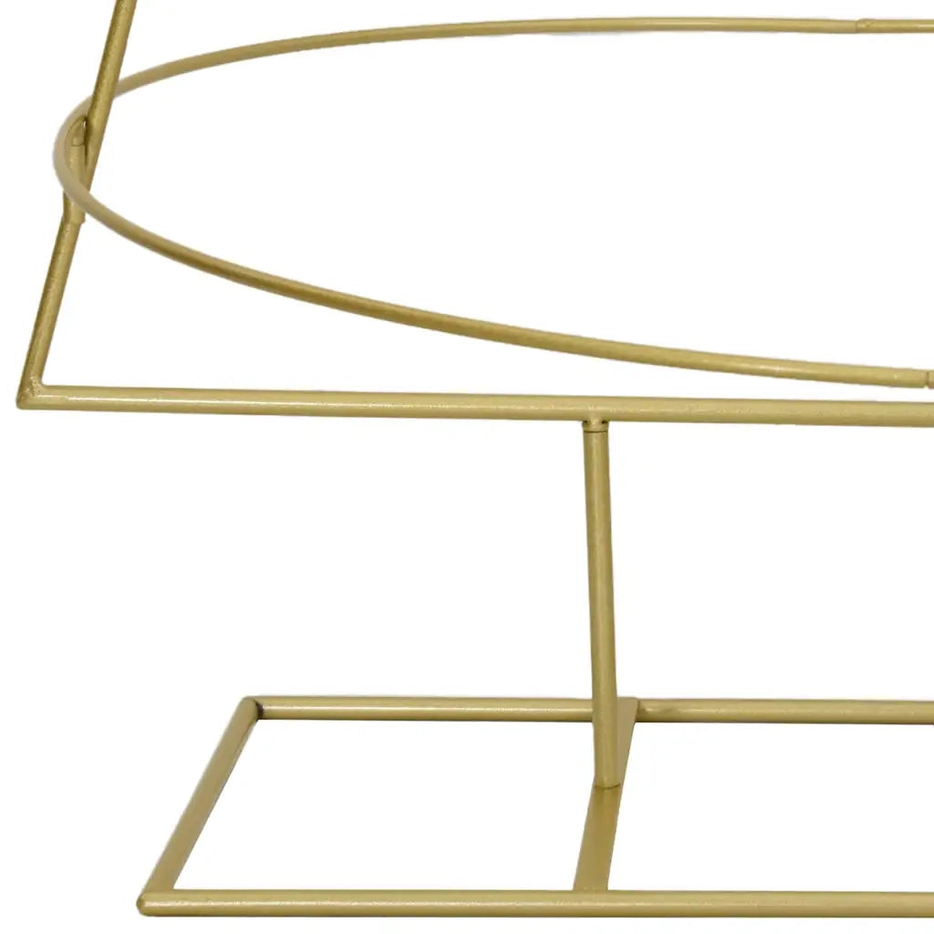 Albero di Natale | Decorazioni natalizie in metallo con supporto Oro 148 cm