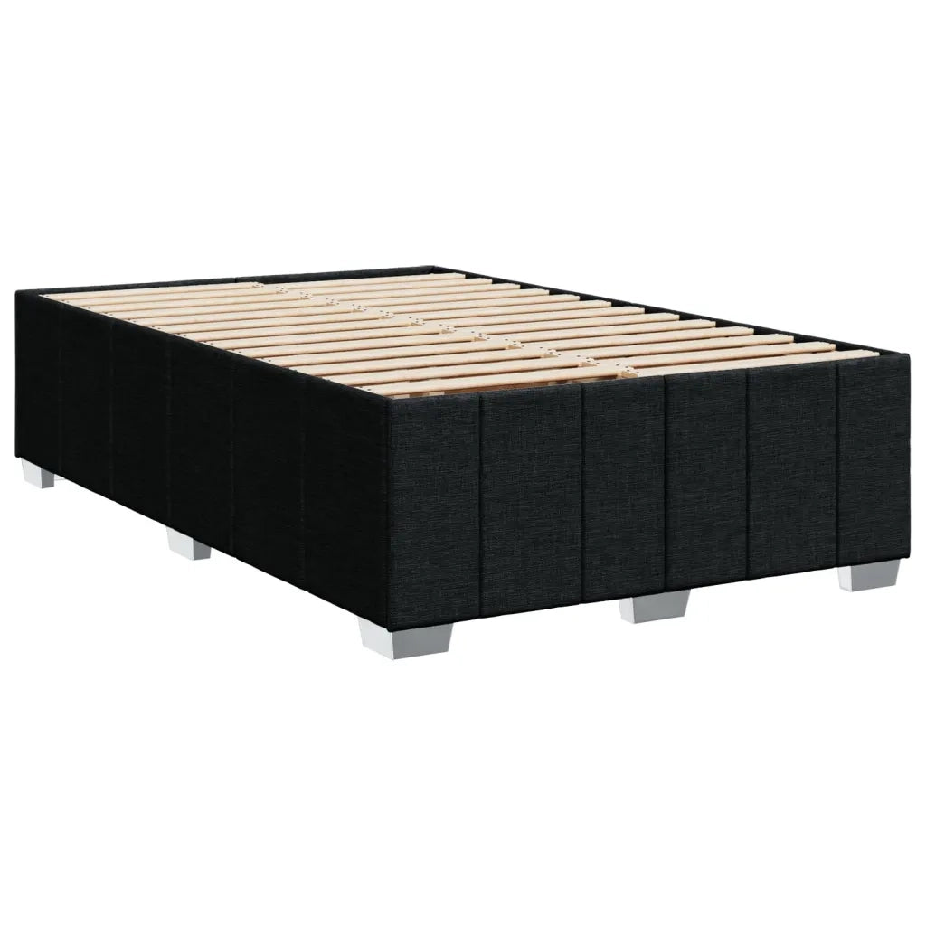 Giroletto a Molle con Materasso Nero 120x190 cm in Tessuto 3289323