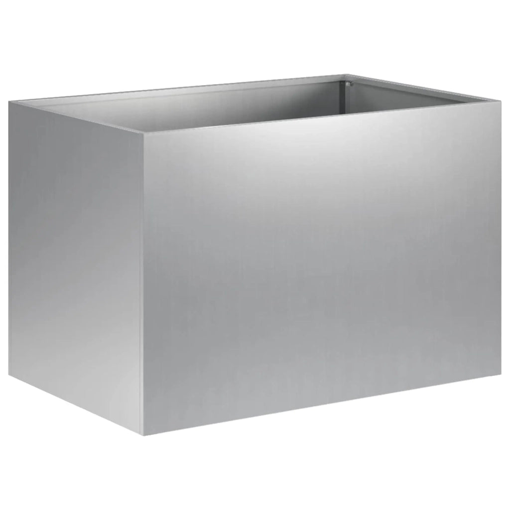 Vaso da giardino Argento 50 x 40 x 40 cm Acciaio zincato 8005648