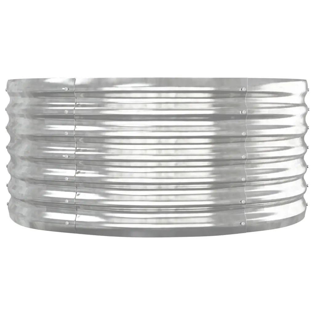 Letto Giardino Acciaio Verniciato a Polvere 152x80x36cm Argento
