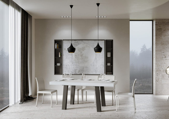 Tavolo Allungabile 180-440x90x77 cm Bridge Bianco Frassino