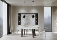 Tavolo Allungabile 180-284x90x77 cm Bridge Bianco Frassino