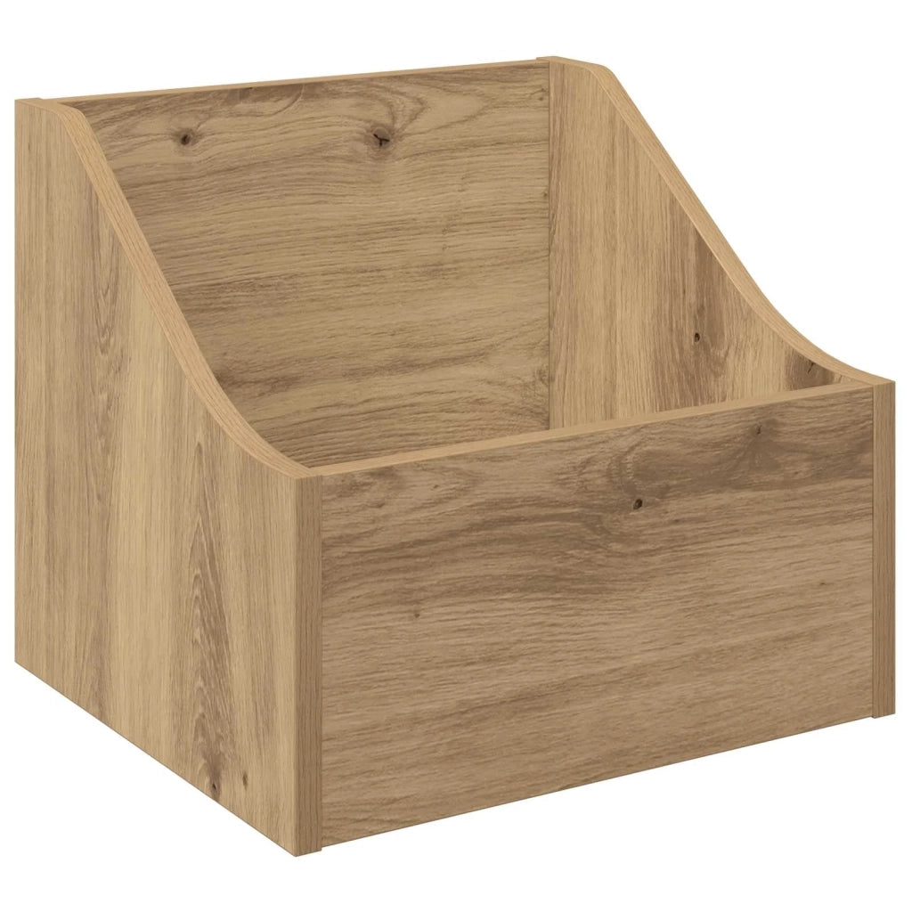 Scatola per dischi LP Rovere Artigianale 37 x 33 x 32 cm 8012776