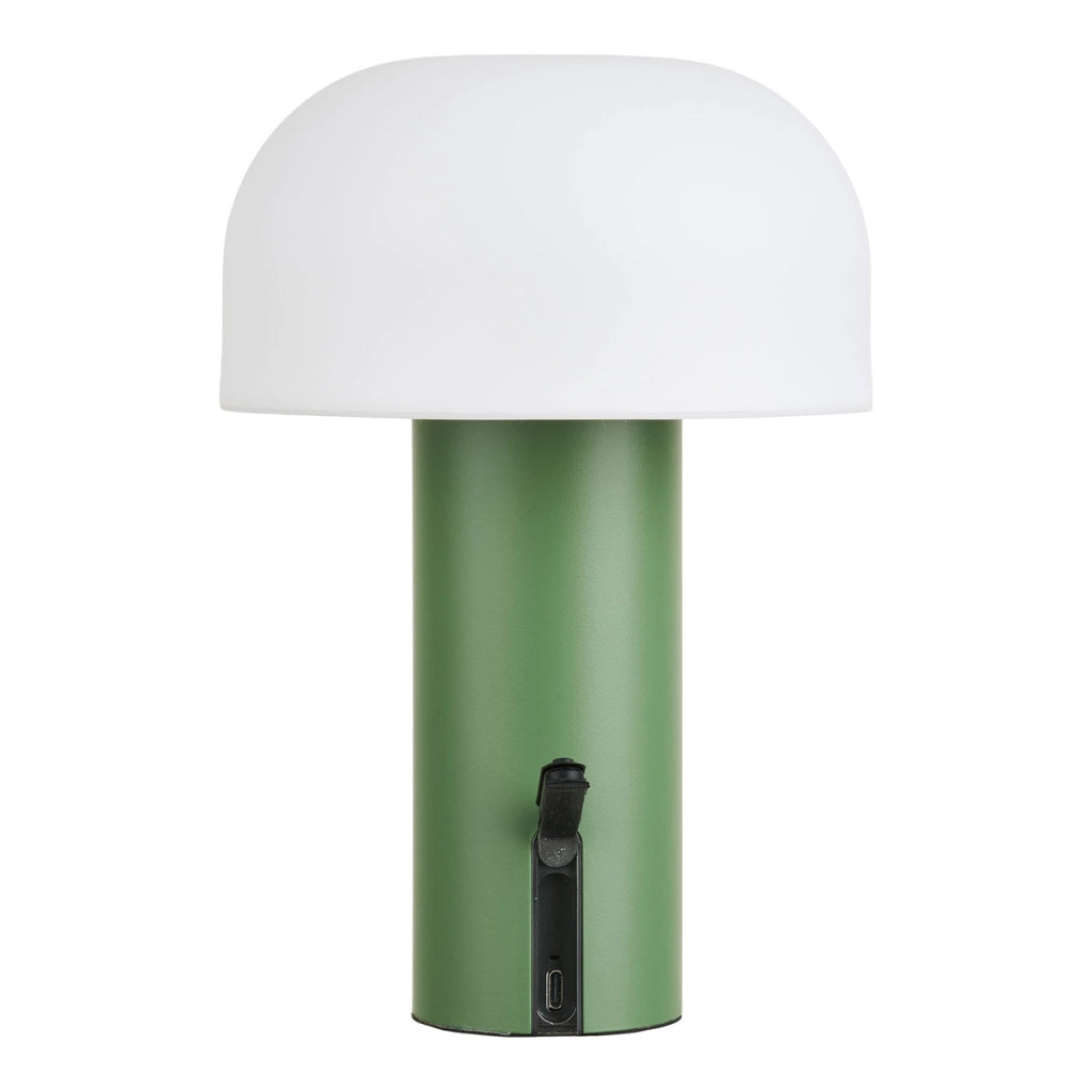 Lampada da Tavolo Soham, Verde, Metallo, 15x15x22 cm