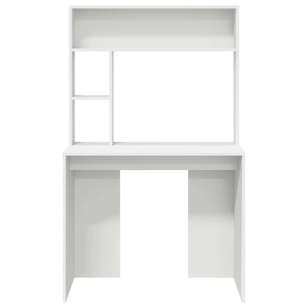 Scrivania | Tavolo da Ufficio Bianco 91 x 50 x 149 cm Legno multistrato