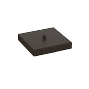 Rosone Quadrato Multiforo Metallo Marrone 7 Uscite 14X14Cm