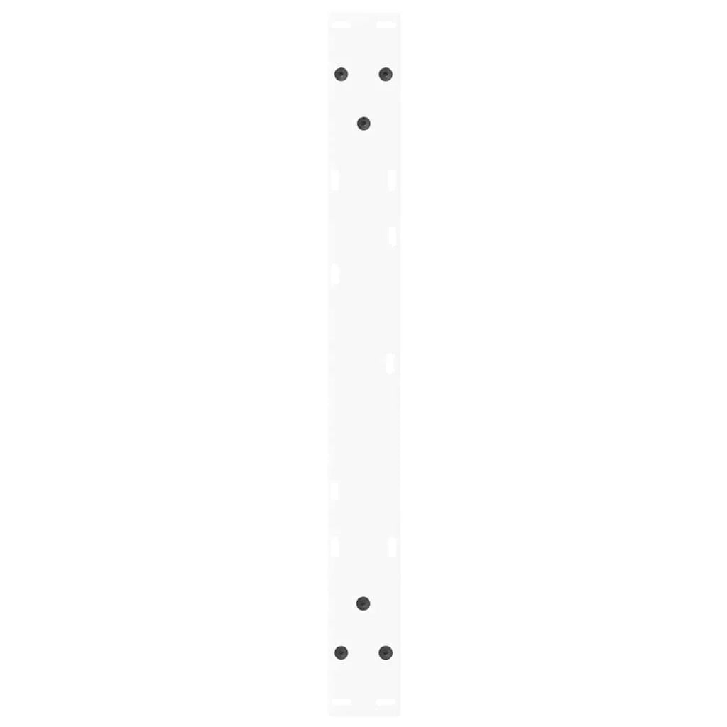 Set di 2 gambe regolabili per tavolino da caffè a forma di V 70 x 42-43,3 cm acciaio bianco 02_0056852