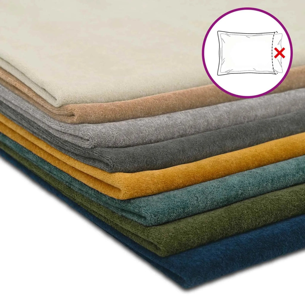 Federa 6 pcs HEERLEN Blu mare 40 x 80 cm Fleece in microfibra 909998