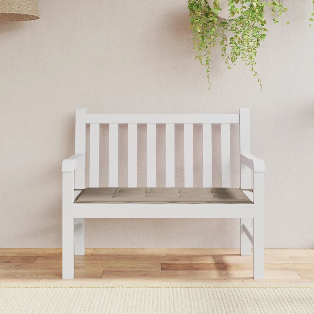 Cuscino per Panca Tortora 100x50x4 cm in Tessuto Oxford