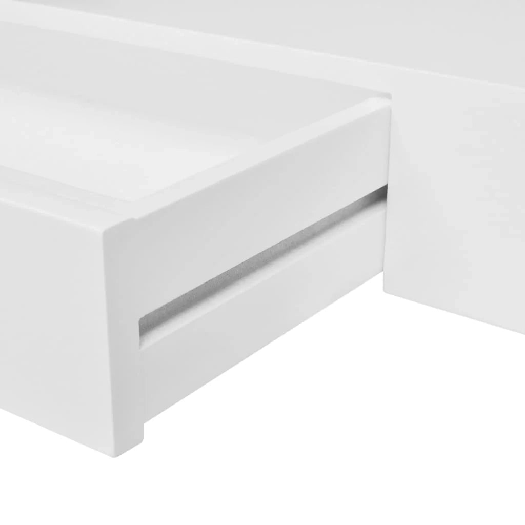 Scaffale di design da parete con cassetti 2 pezzi bianco 80 cm 2702267