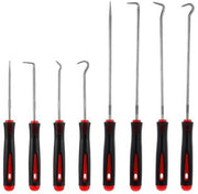 Set di uncini e punte - Precisie Haakset - Gegalvaniseerd - Rood - Gereadattori di autoreparazione - Adatto per serbatoi e guarnizioni - 8 pezzi