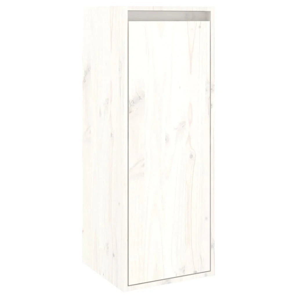 Mobile TV multimediale scaffale TV credenza mobile TV sala da pranzo soggiorno camera da letto 2 pezzi legno massello di pino bianco 02_0028582