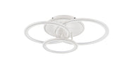 Plafoniera moderna bianca 3 anelli LED 55W LUNAR Zuma Line