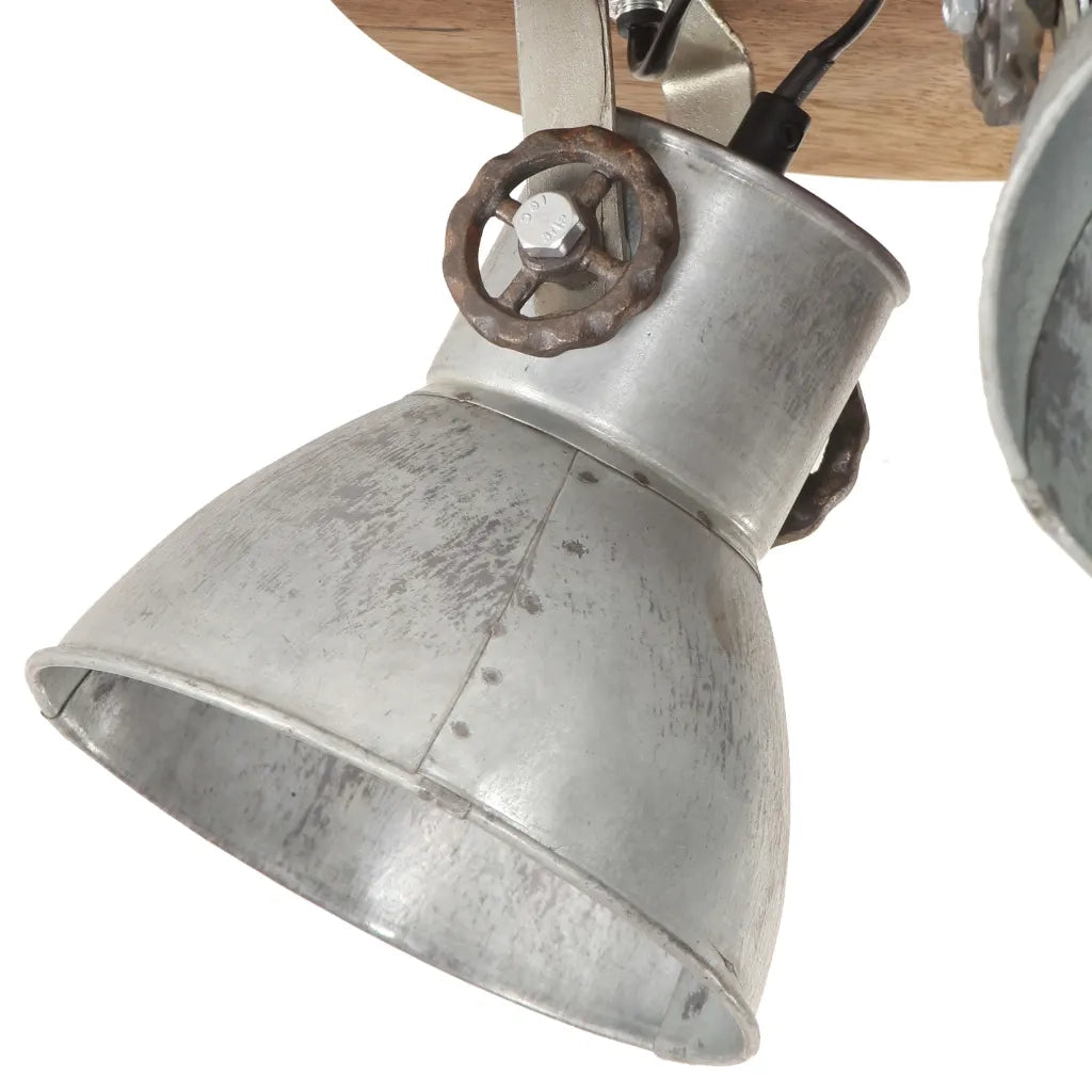 Lampada a Sospensione Industriale 25 W Argento 42x27cm E27 320505