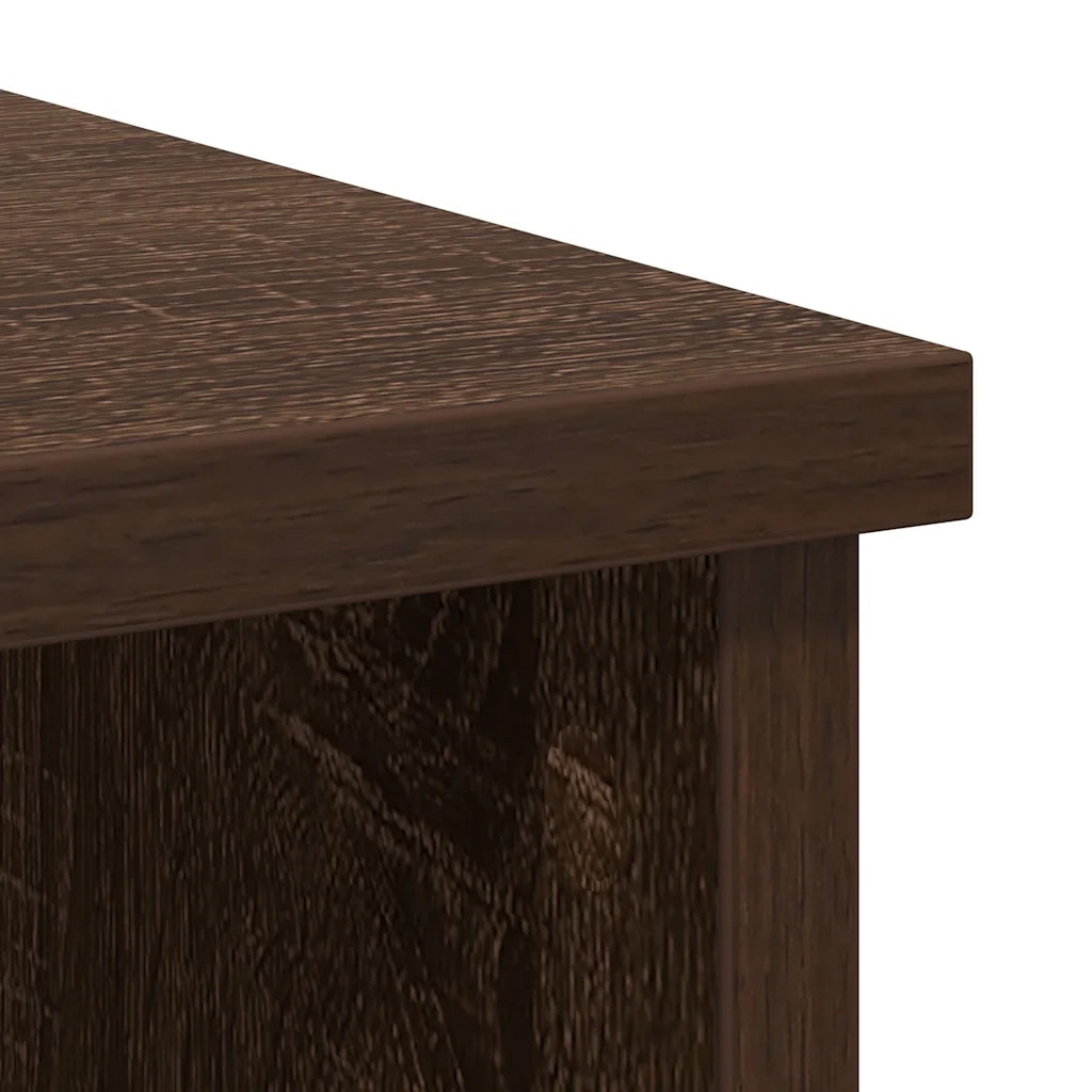 Credenza | Madia | Buffet da pranzo | Armadio da pranzo con Cassetto Rovere Marrone 101x35x76 cm in Truciolato