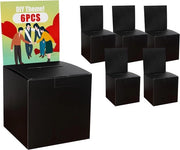 Scatola di raccolta per fondi - cassa per donazioni - scatole di gioco vincenti - dozzine di donazioni per la raccolta fondi - scatole di cartone nere con coperchio rimovibile per la personalizzazione aziendale - cartellino di raccolta