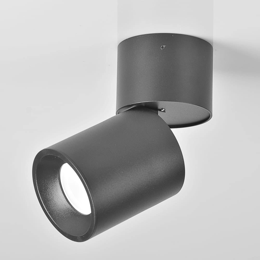 Faretto plafone orientabile GU10 nero Polux Astra 314079