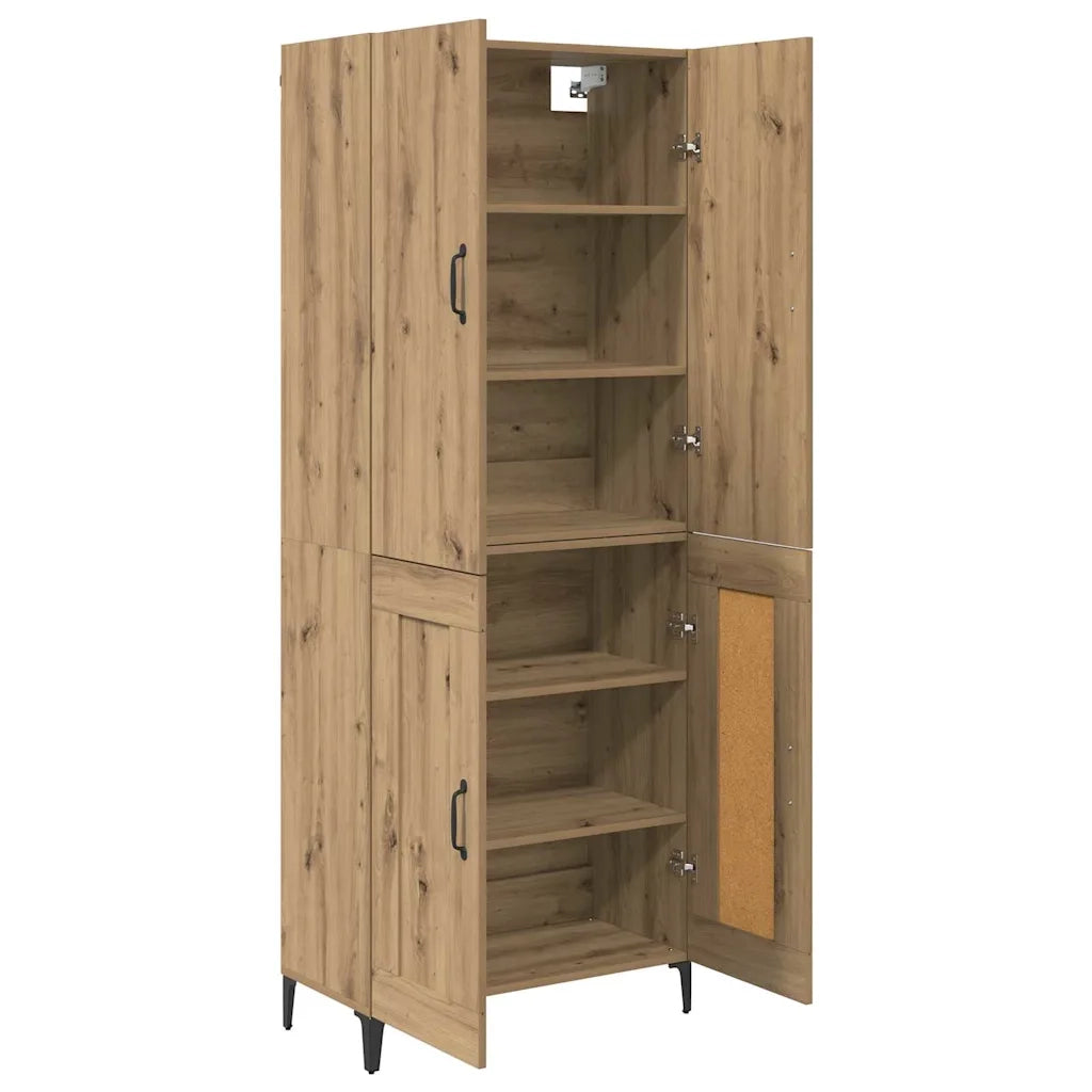 Credenza | Madia | Buffet da pranzo | Armadio da pranzo Rovere artigianale 69,5 x 34 x 180 cm