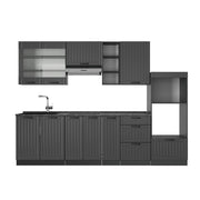 Vicco Cucina componibile Grigio scuro 280 cm , PL Antracite
