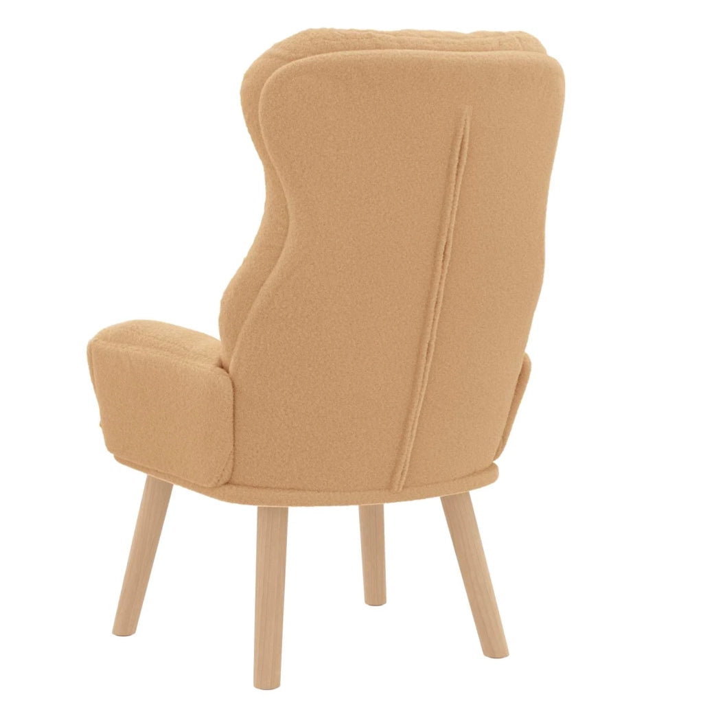 poltrona Beige 69 x 74 x 93 cm Tessuto Sherpa 42001885