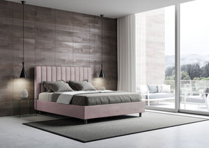 Letto Matrimoniale 160x190 cm con Rete Agueda Glicine