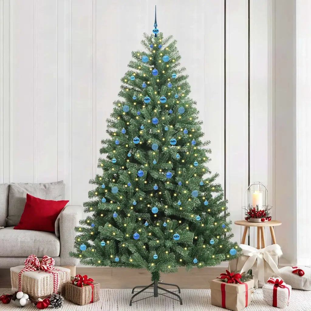 Albero di Natale | Decorazioni natalizie Artificiale con Rami Pieghevoli Verde 240 cm