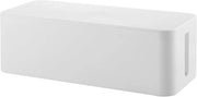 Cablo gestione con aperture di ventilazione - Efficiente e Stilistico - 1 pezzo - Bianco - 407/134/154 mm