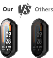 Copri scarica per Xiaomi Smart Band 9 - Materiale hard policarbonato - Protezione 360 gradi - Resistente ai graffi - Ultra leggero - Translucido e nero