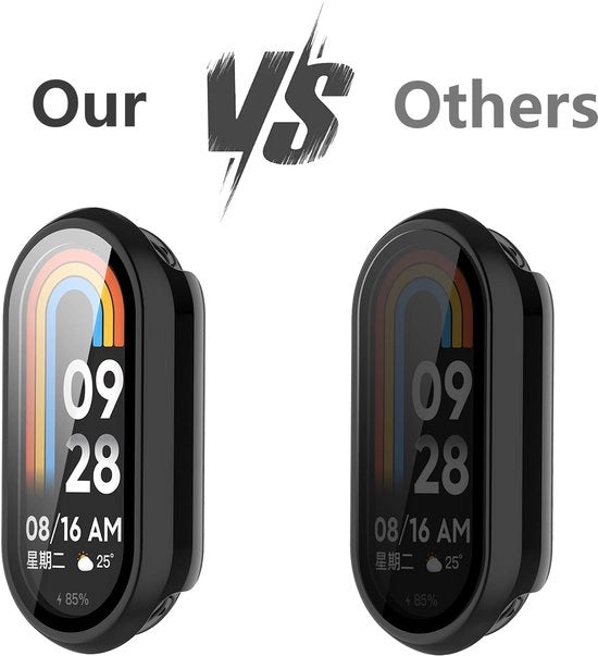 Copri scarica per Xiaomi Smart Band 9 - Materiale hard policarbonato - Protezione 360 gradi - Resistente ai graffi - Ultra leggero - Translucido e nero