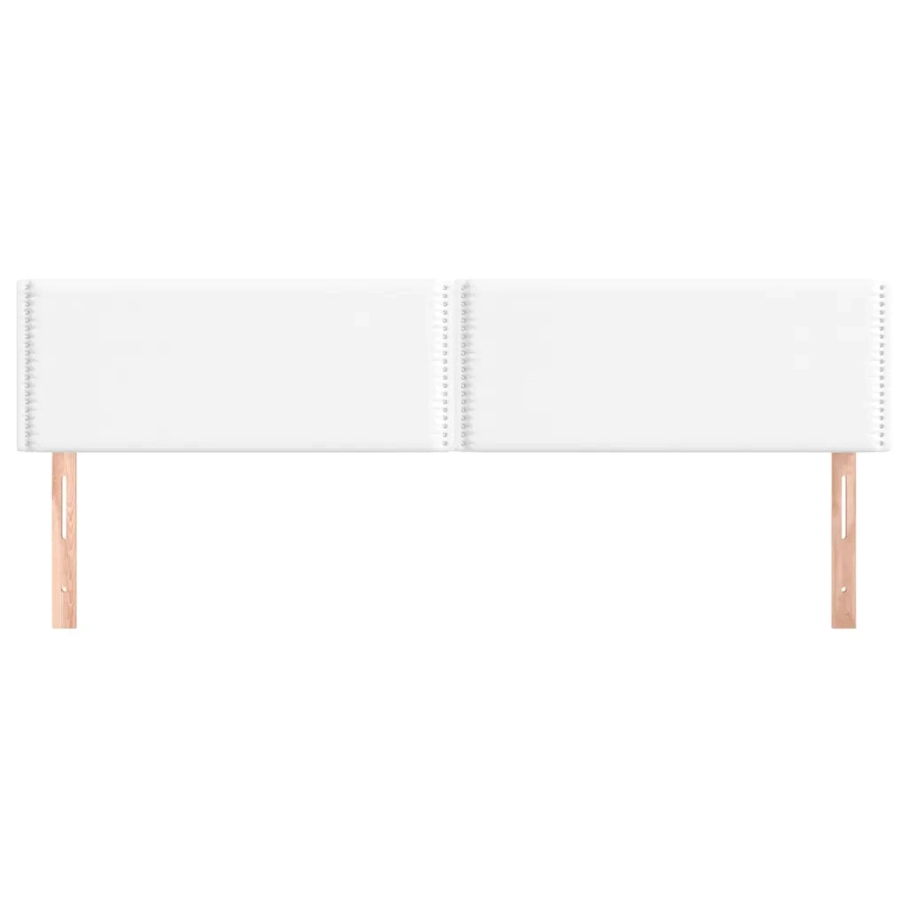 Testiere 2 pz Biancho 100x5x78/88 cm in Similpelle