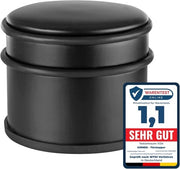 Stopper per porta in materiale nero - design elegante e moderno - 11 kg design pesante con anello in gomma - per la protezione delle porte - stopper per porta pesante e alto