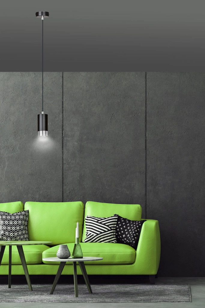 Lampada a sospensione Emibig Fumiko 1xGU10 nero/cromo