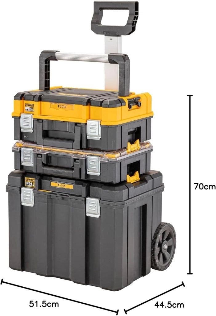 DeWalt DWST83411-1 Tstak Tower I Kit Porta Elettroutensili, Nero/Giallo