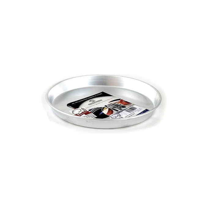 Pentole Agnelli Linea Pasticceria e Pizza Tortiera Conica in Alluminio con Orlo H 3cm Argento 22cm