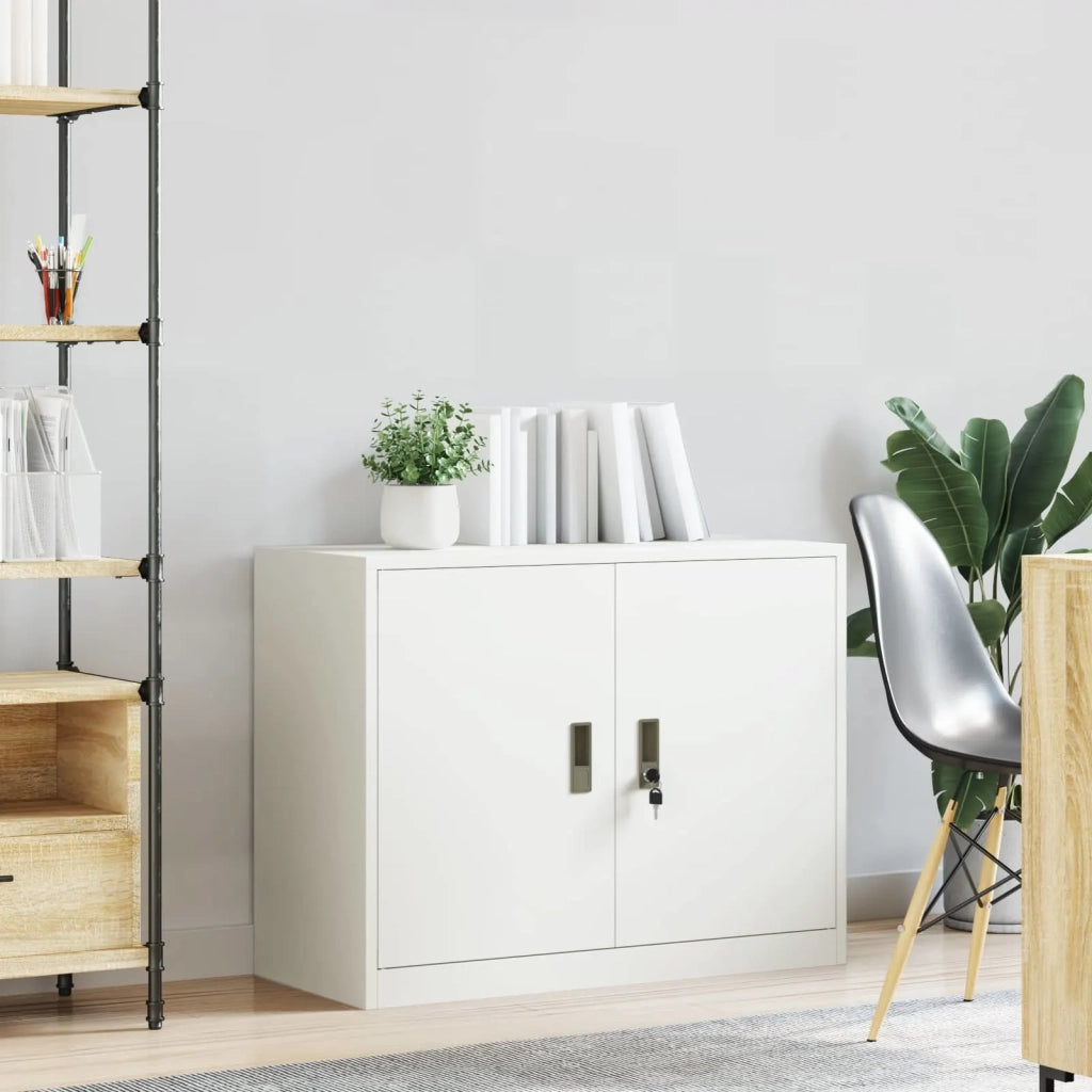 Armadio Bianco 90 x 40 x 70 cm Acciaio CFW4294976