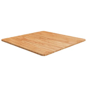 Piano Tavolo Quadrato Marrone Chiaro 70x70x1,5 Rovere Trattatocod mxl 70579