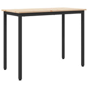 tavolo Naturale 100 x 50 x 77 cm Legno ingegnerizzato e acciaio 873794
