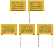 Filtri di alta tensione - 5 pezzi - Classe X2 - Compatibile con Senseo 7850 - Capacità 0,26µF - Tensione di rilascio 275VAC - Diametro 22,5 mm - Filtraggio di alta tensione