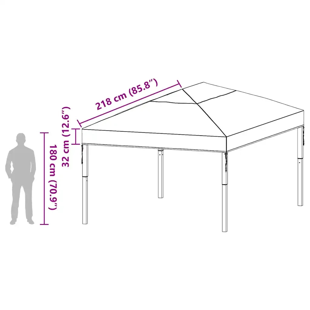 Sostituzione Copertura Gazebo Trasparente 400 x 300 x 32 cm PVC 42008409