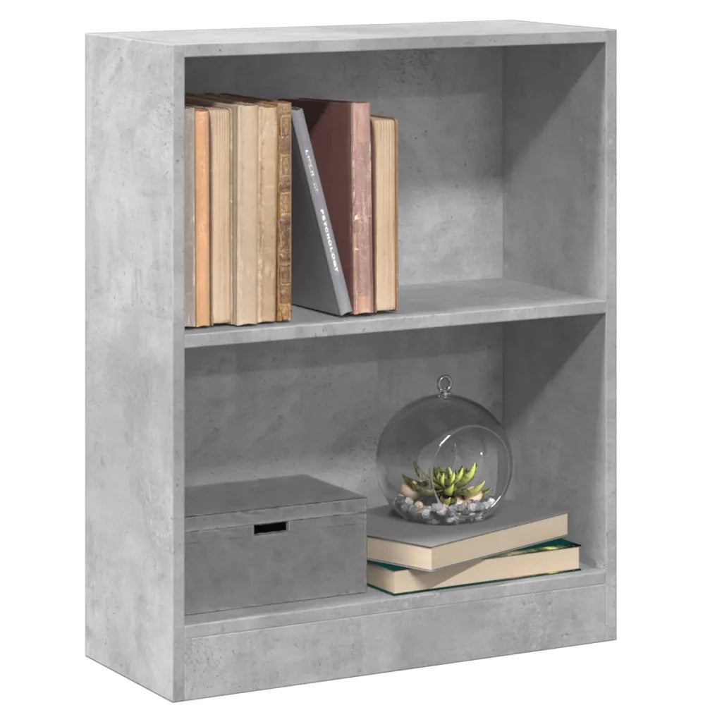 Libreria Grigio Cemento 60x24x76 cm in Legno Multistrato 800859