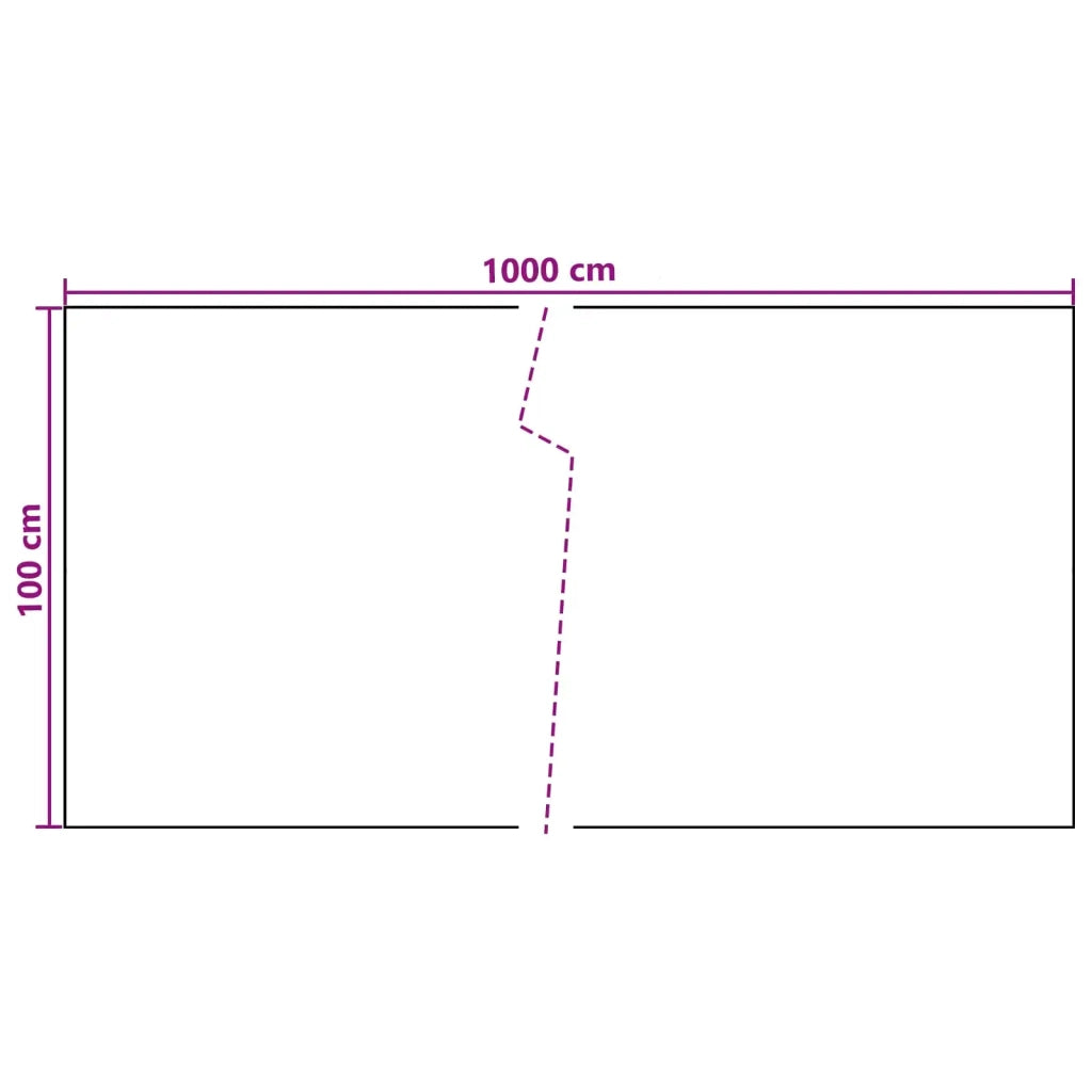 Schermo da balcone Grigio Scuro 1000 x 100 cm polyrattan