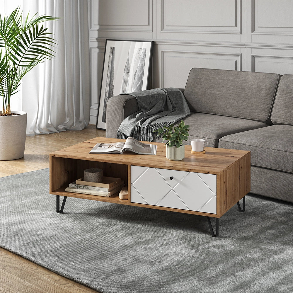 Vicco Tavolino Rovere artigianale 110 x 60 cm